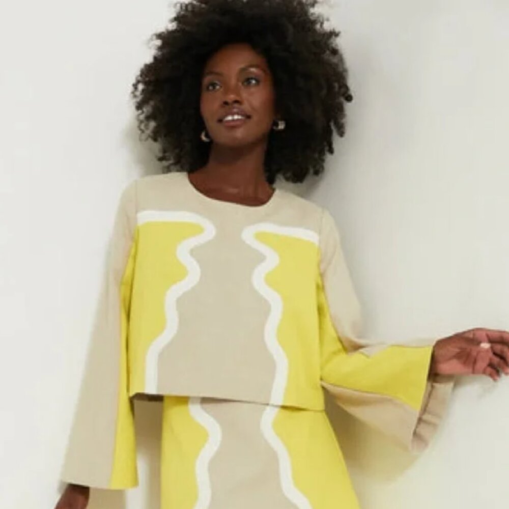 NWT Tuckernuck Lemondrop Maxine Top (Selling Coordinating Skirt, Too!)